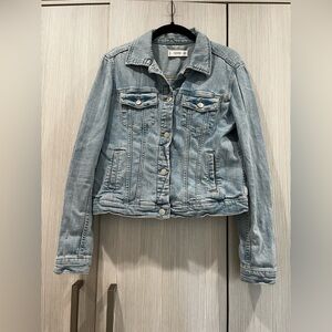 Mango Classic Denim Jean Jacket | Light Wash | 100% Cotton | Women’s Medium‎
